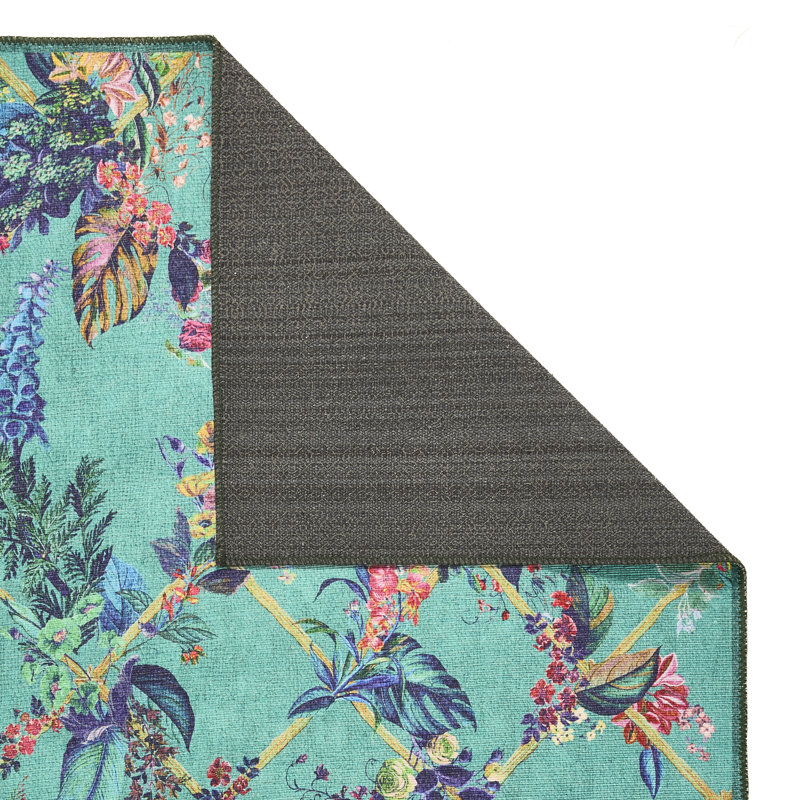 Geometric Digitally Printed 100% Polyester Area Rug, Rectangle 185 x 290 cm