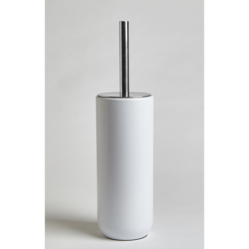 Brosse de toilette en métal 14 po Homou, Blanc