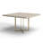 Tulane Solid Wood Top Metal Base Dining Table-268602040-400302520