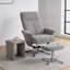 Fauteuil inclinable pivotant avec repose-pieds