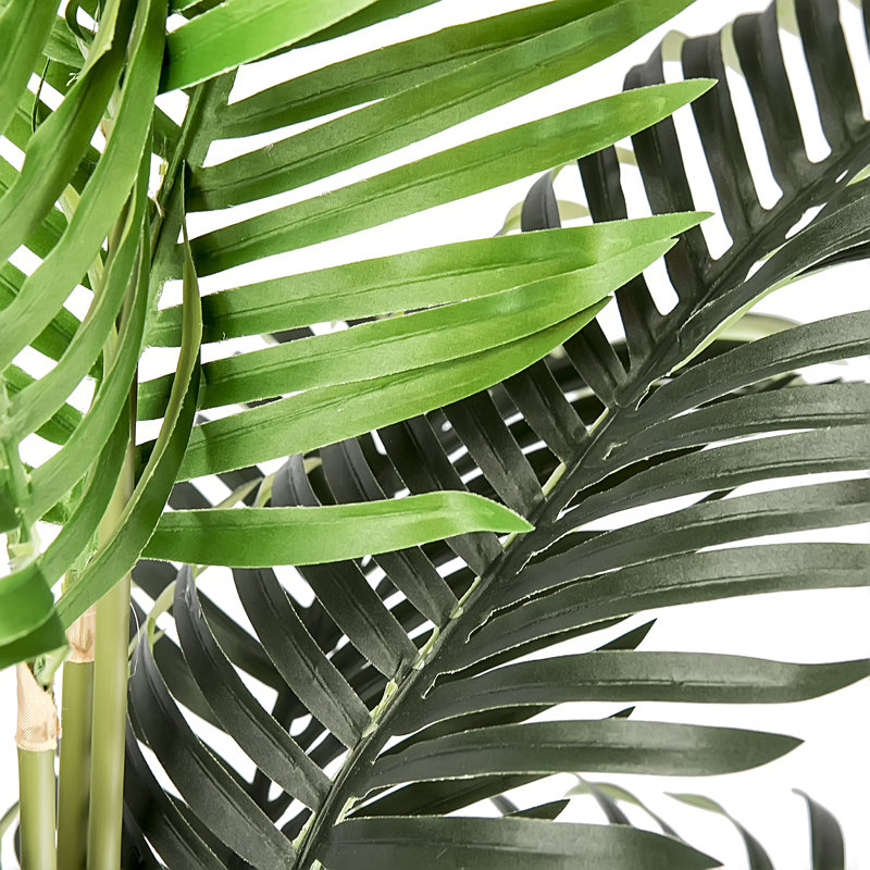 Faux Palm Tree in Pot, 56" H x 32" W x 32" D