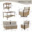 Patio Wicker Metal Conversation Set-1361591959