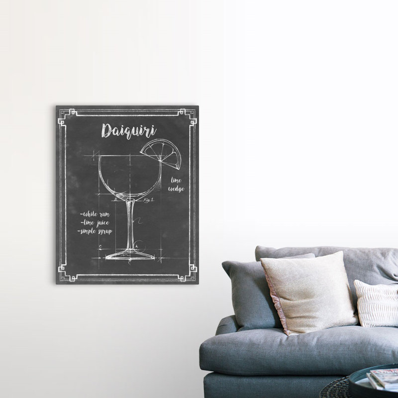 Mixology III - Impression sur toile, Toile tendue, H 45 po x l 36 po x P 1,25 po