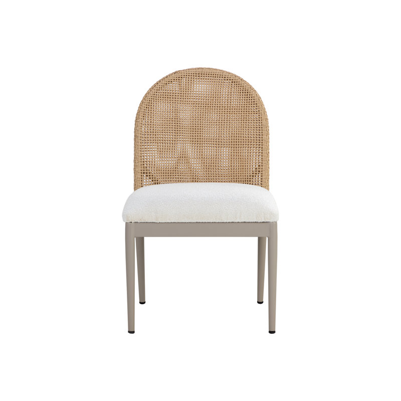CALANDRI Outdoor Dining Side Chair, Beige