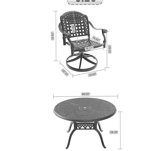 Dimensions du produit