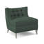 Chaise d'appoint avec coussin en polyester de 29 po de largeur Social-41242334-41241640
