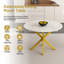 Table de salle à manger moderne et simple avec pales extensibles (table seulement)