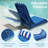 HDPE Patio Chaise Lounge, Waterproof Ergonomic Design with 3-Position Adjustable & Headrest, for Pool, Deck & Beach-249835299