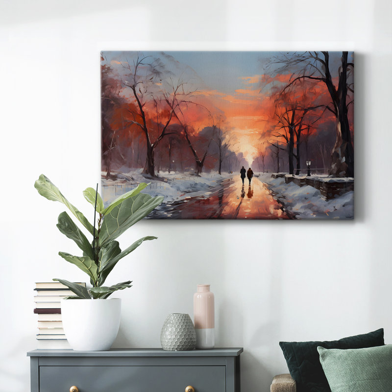 «Vintage Landscape - CCxxiv» sur toile, 19" H x 28" W x 1.5" D, Toile tendue