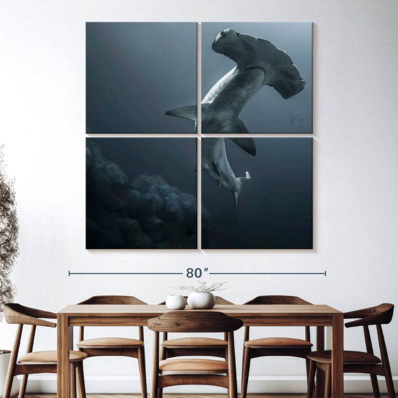 Brampt Might Hammerhead Shark, 74'' H x 74'' W