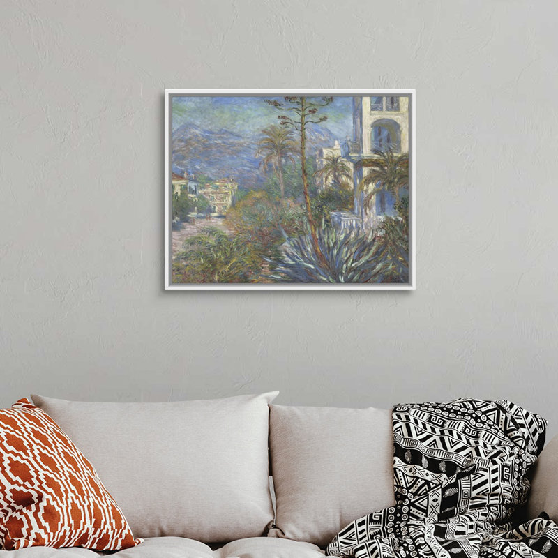 «Villa at Bordviera, 1884» par Claude Monet, reproduction d'art sur toile, H 26 po x l 32 po x P 1,75 po