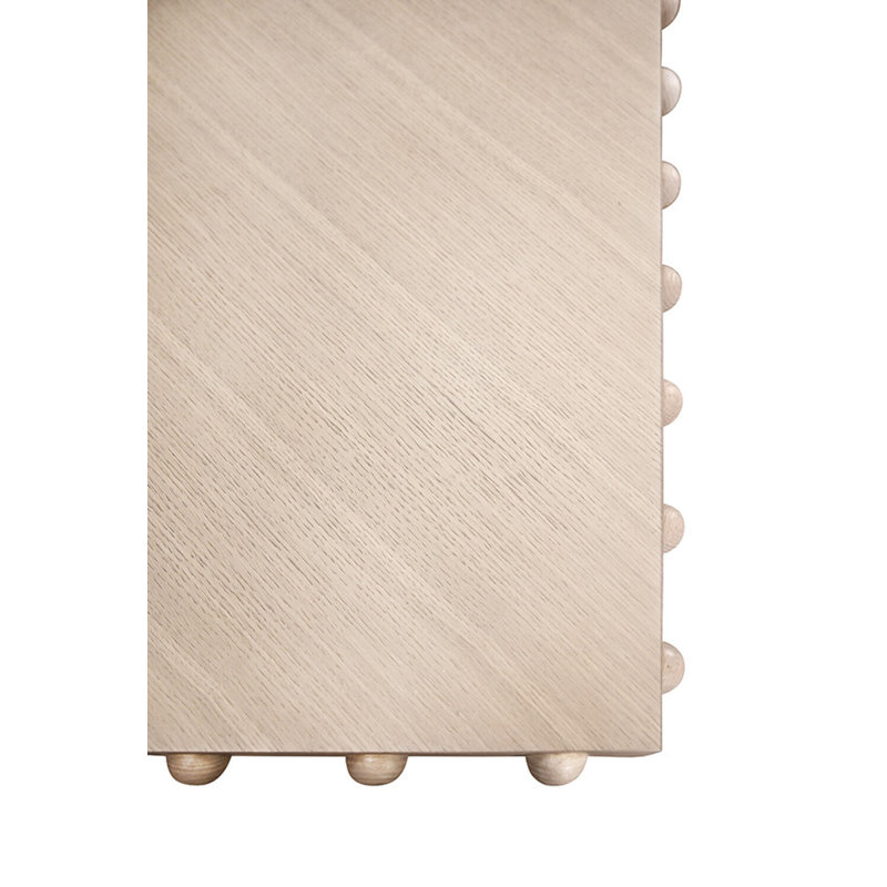 Rectangle Oak Pedestal Dining Table, White Oak
