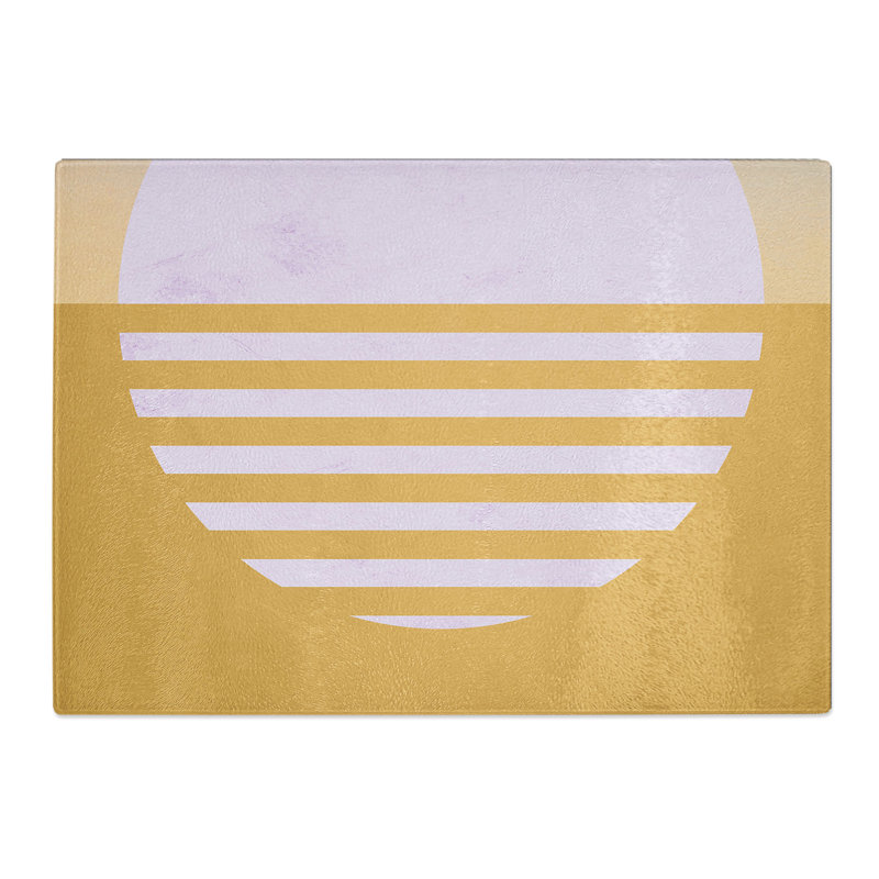 Abstract Sunset Chopping Board, 0.4cm H x 28.5cm W x 39cm L