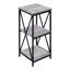 Accent Table, Side, End, Nightstand (Bedside Side Table), Lamp, Laminate, Metal, Contemporary, Modern-1062254189-1062254188