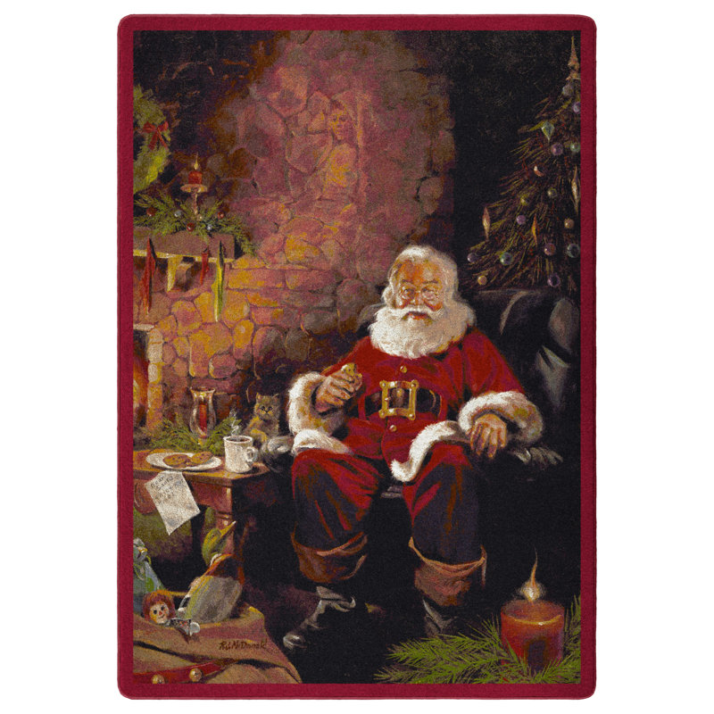North Burnet Santa Treats Area Rug, Rectangle 2'8" x 3'10"