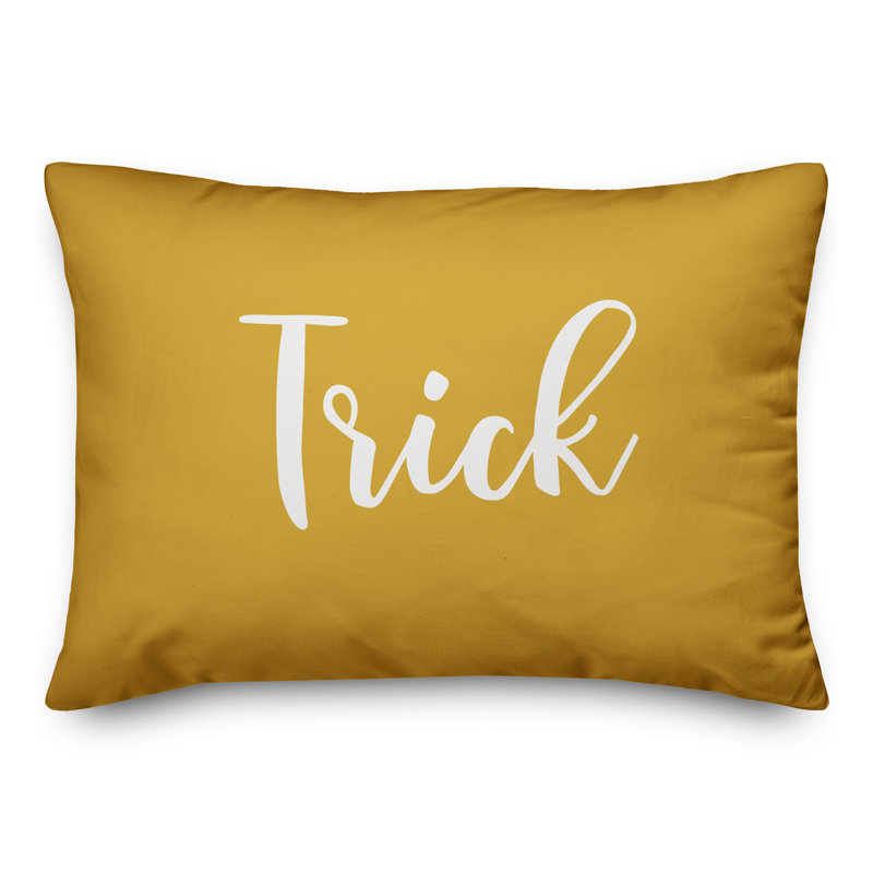 Reversible Throw Pillow, Mustard