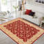 Tapis unique rouge / or 10 pi x 13 pi 9 po Arletha par Arshs Fine Rugs
