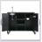 Durable 55.5 Inch Outdoor Kitchen Island with Stainless Steel Sink and Lockable Wheels for BBQ and Pizza Prep