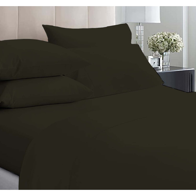 6-Piece Premium Deep Pockets Microfiber Sheet Set, California King, Hunter Green