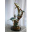 Scène de mer bronze avec dauphins et fontaines perdues 22 po x 18 po x H 37 po