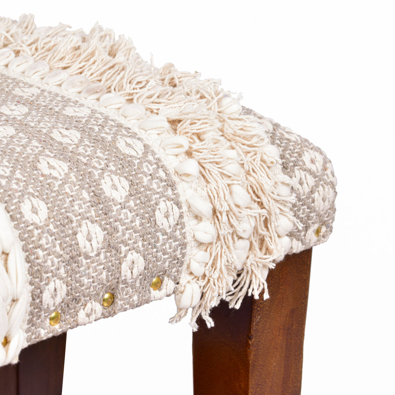 Weston Cotton Blend Upholstered Storage Bench