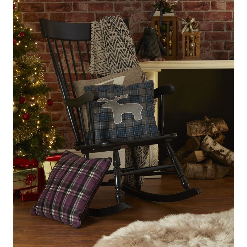 Adalyn Plaid Square Throw Cushion