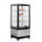 Maxx Cold 4-Sided Glass Merchandiser Refrigerator, Countertop/Floor Display, Black/Stainless Steel
