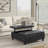 Harrison 40"W Upholstered Transitional Square Lift-Top Ottoman with Sturdy Base-105374284