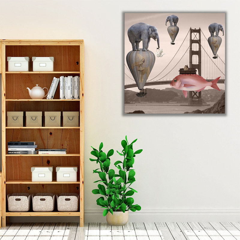 «Tea Time» par Daniela Nocito, reproduction d'art sur toile, H 12 po x l 12 po