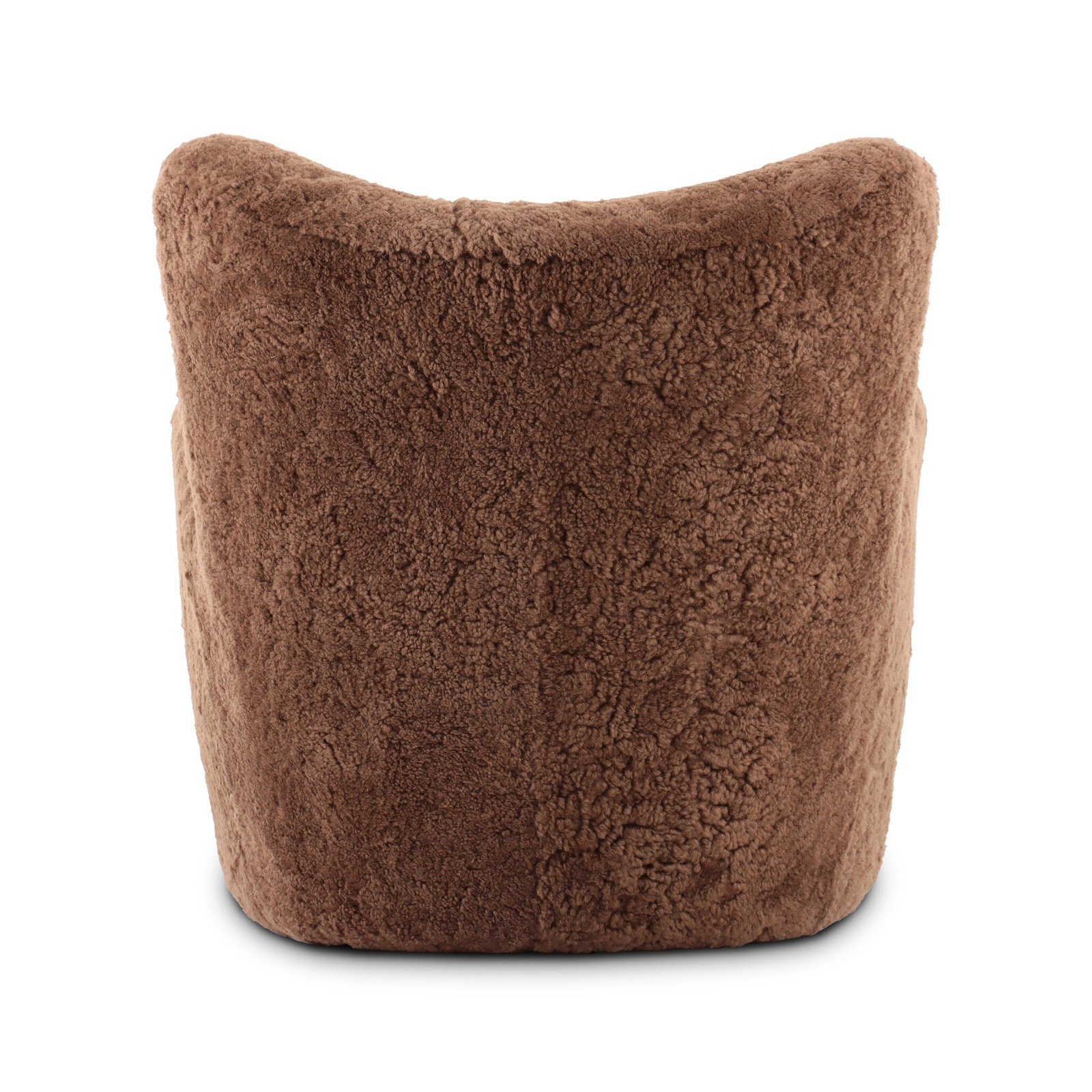 Bristow Wingback Chair, Amber Shearling