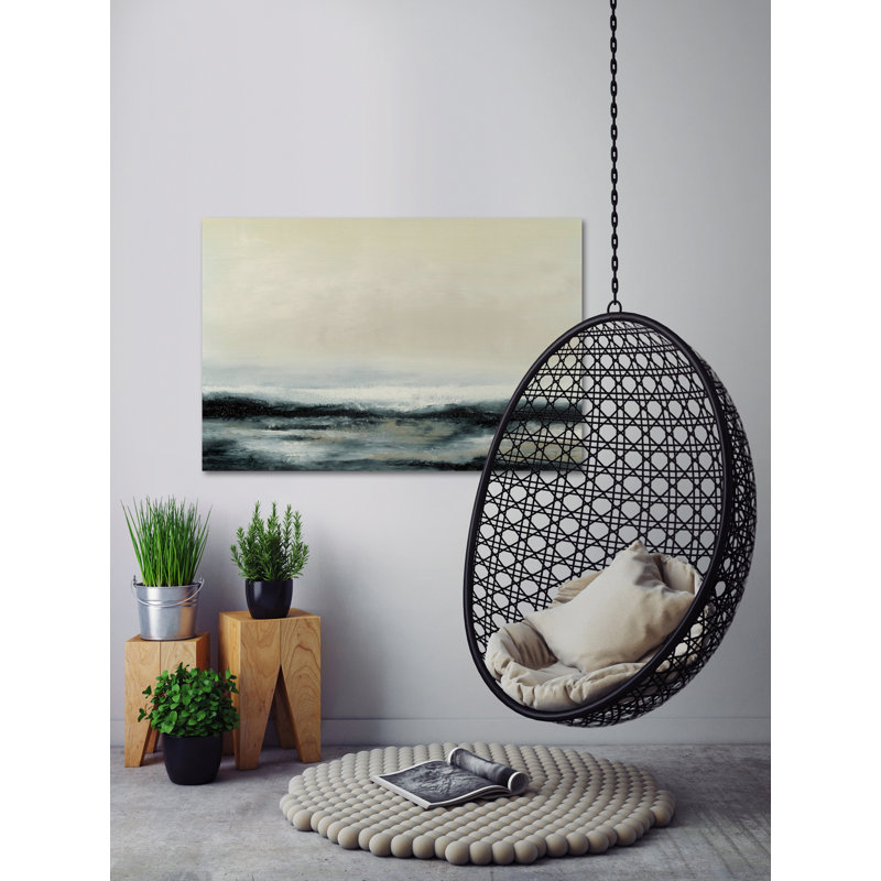 « ocean maré ii », reproduction de peinture à l’huile sur toile tendue, H 20 po x l 30 po x P 1,5 po