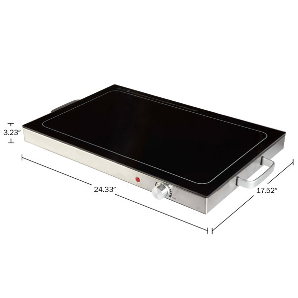 Classic Cuisine Electric Warming Tray - Food Warmer with 3 Temperature ...