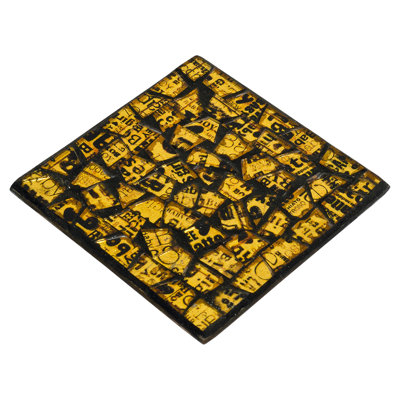 Glass 6 Piece Coaster Set
