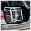 Caisse en aluminium pour chien pour coffre de voiture - Boîte de transport de voyage pour animaux de compagnie de qualité supérieure avec porte verrouillable