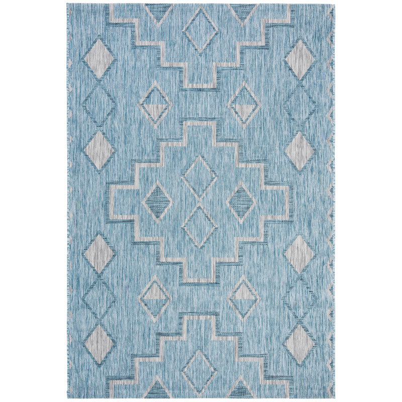 Amarien Geometric Indoor/Outdoor Area Rug, Rectangle 2' x 3'7"