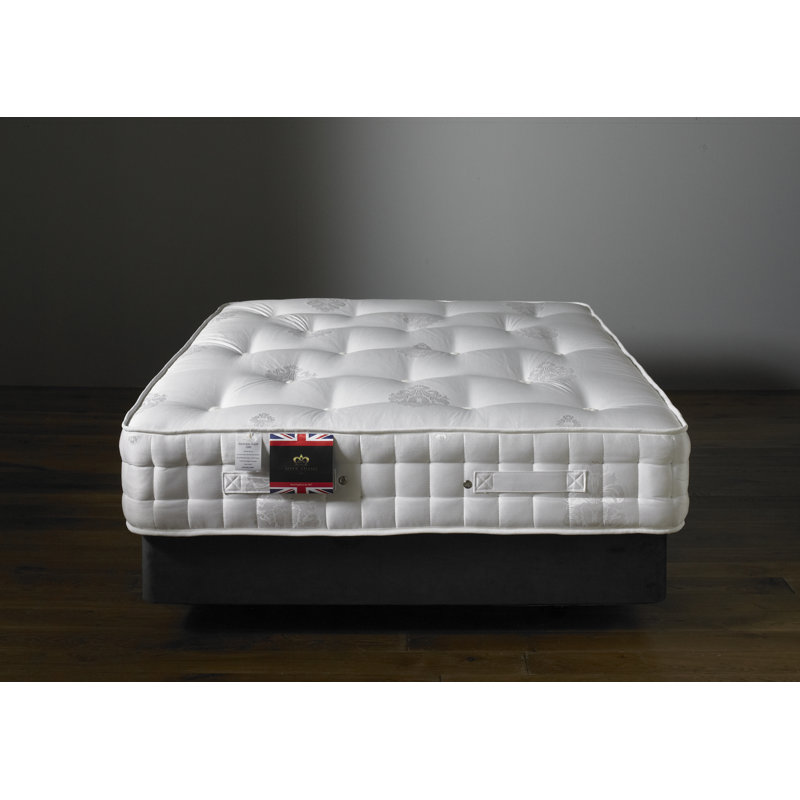 Arlo Upholstered Bed with Mattress, Small Single (2'6), 2 Drawers, Plum Linen