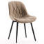 Chaise d'appoint rembourrée en similicuir Chardee-563054723