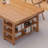 Brown Rectangular Solid Wood desk-546727661