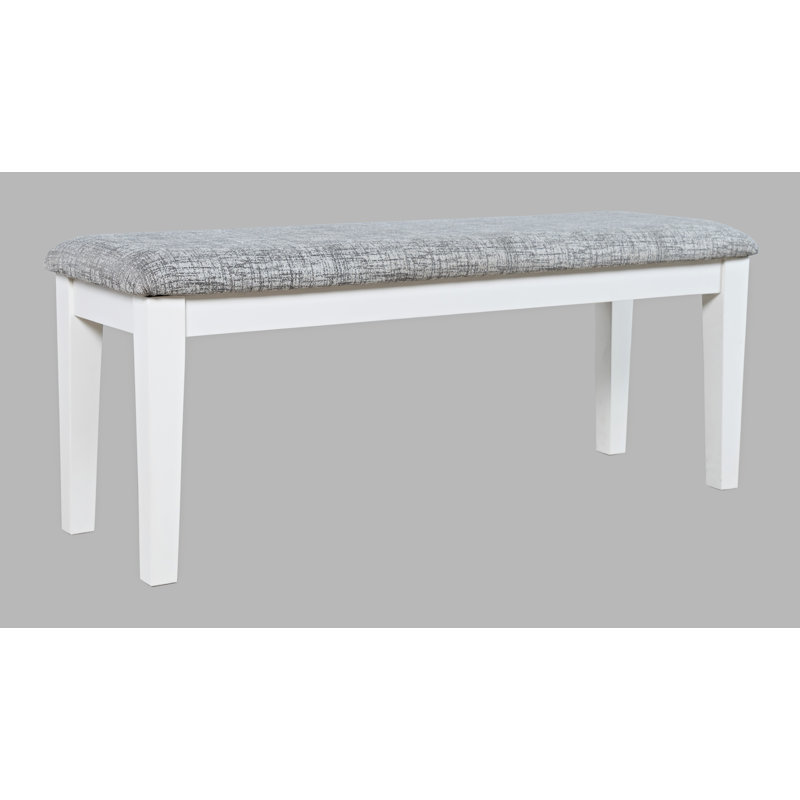 Jessim Upholstered Bench, White