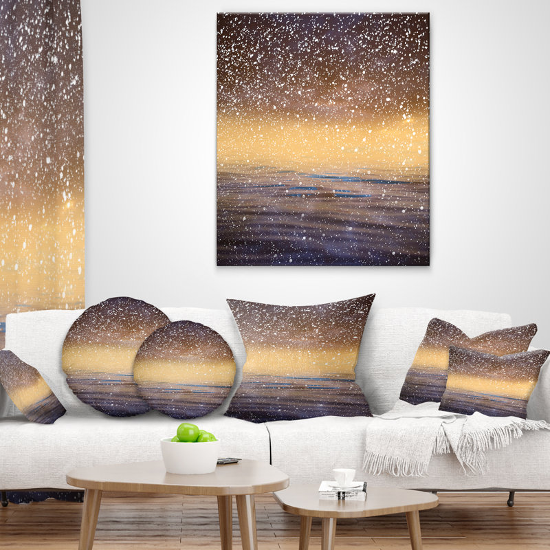 Housse de coussin rectangulaire avec insert Sky Reflection in Lake Skyline