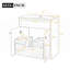 Meuble-lavabo autoportant moderne avec lavabo en céramique et beaucoup de rangement-112429988