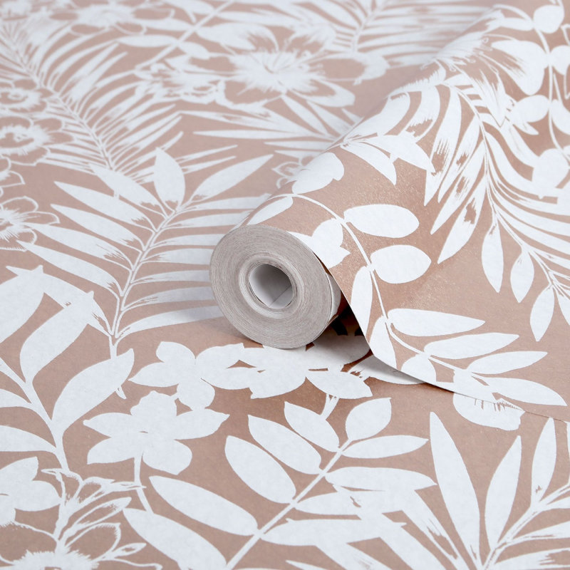 Boutique Palm Springs Wallpaper, Rose Gold