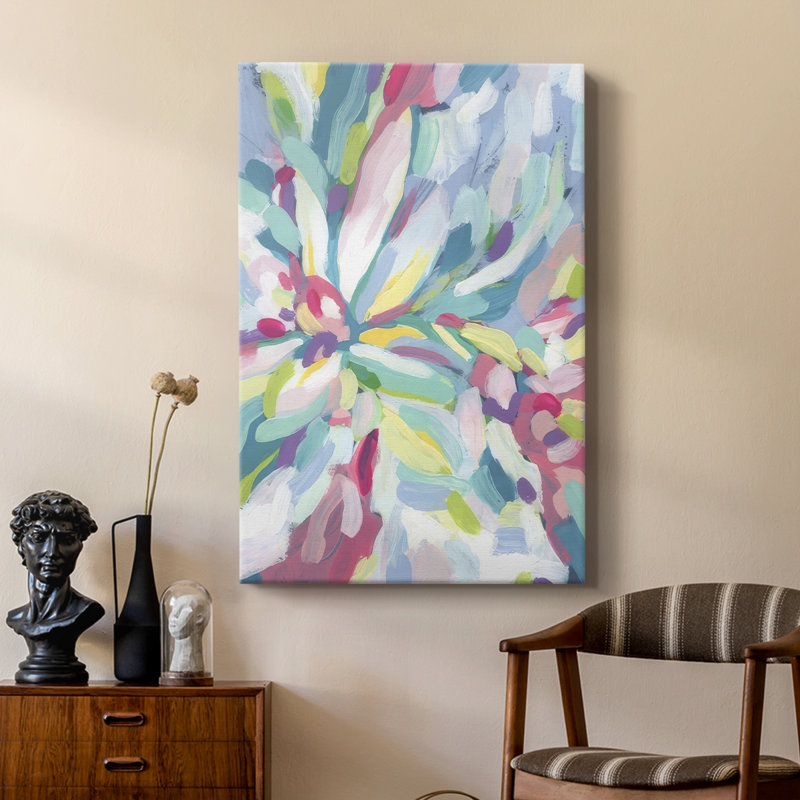 Fleurs tropicales kaléidoscope I - galerie sur mesure Cavas