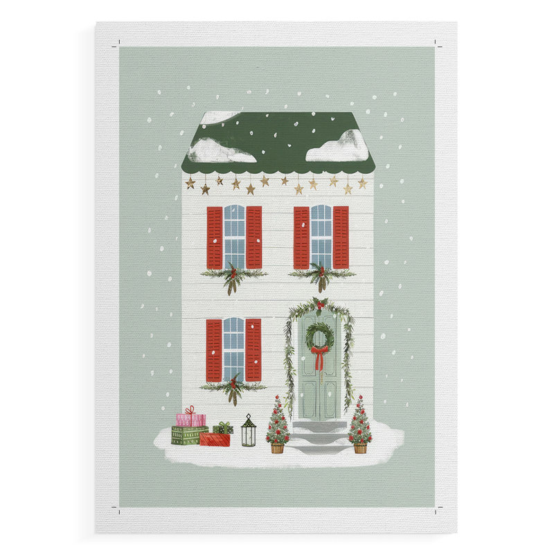 Porte d'entrée festive IV - Impression sur toile seulement - NON-CADRE
