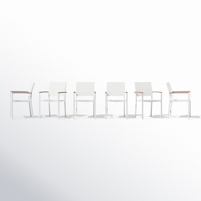 Fauteuil de salle à manger empilable en osier David Premium