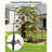 Garden Arch Trellis For Climbing Plants, 90.6 In. Tall Metal Garden Arch With Nylon Netting & Plant Ties, Outdoor Garden Trellis For Roses, Grapes, Cucumbers & Flowering Vines-1486020378