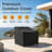 Heavy Duty Premium Patio Chair Cover – Breathable, Heavy-Duty Protector with Water-Resistant PVC, Adjustable Elastic Hem, Click-Close Straps, and Air Vents - Hyslop-937363119