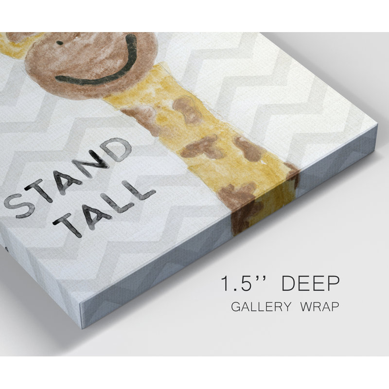 «Safari Stand Tall» par Natalie Carpentieri, reproduction d'art sur toile tendue, H 12 po x l 8 po x P 1 po