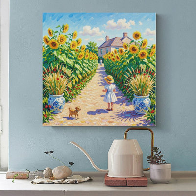 Canvas Wall Art The Artist Garden-2 Vintage Poster Print Home Decor
