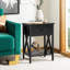Ensemble de table de chevet moderne et classique orange avec tiroir, conception en X-97773901-97773905
